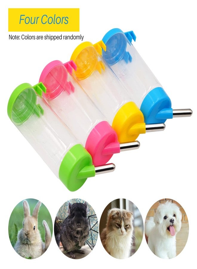 NAOEDEAH 2 Pack 16 oz Guinea Pig Water Bottle no Drip for Cage no Leak Rat Small Animal Hamster Rabbit Water Bottle Attaches to Cage Bunny Water Dispenser,Ship by Random Color - Image 2
